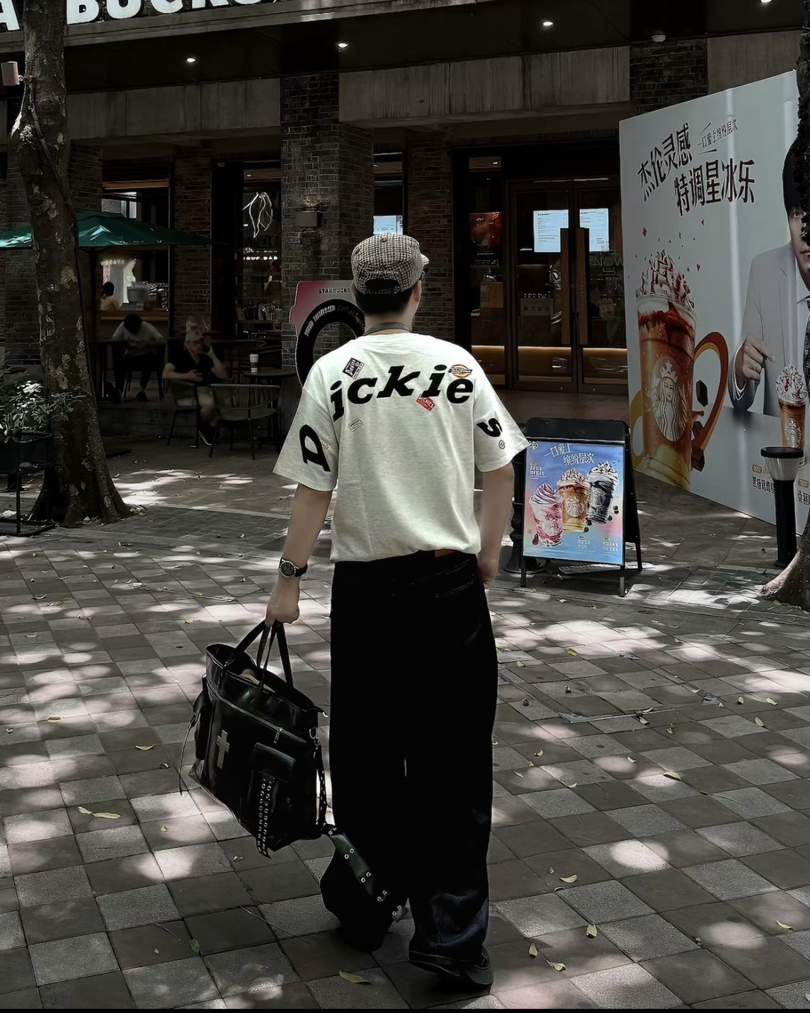Dickies 美式 復古 弧形 大字 貼紙 印花 Logo 純棉 短袖 4色