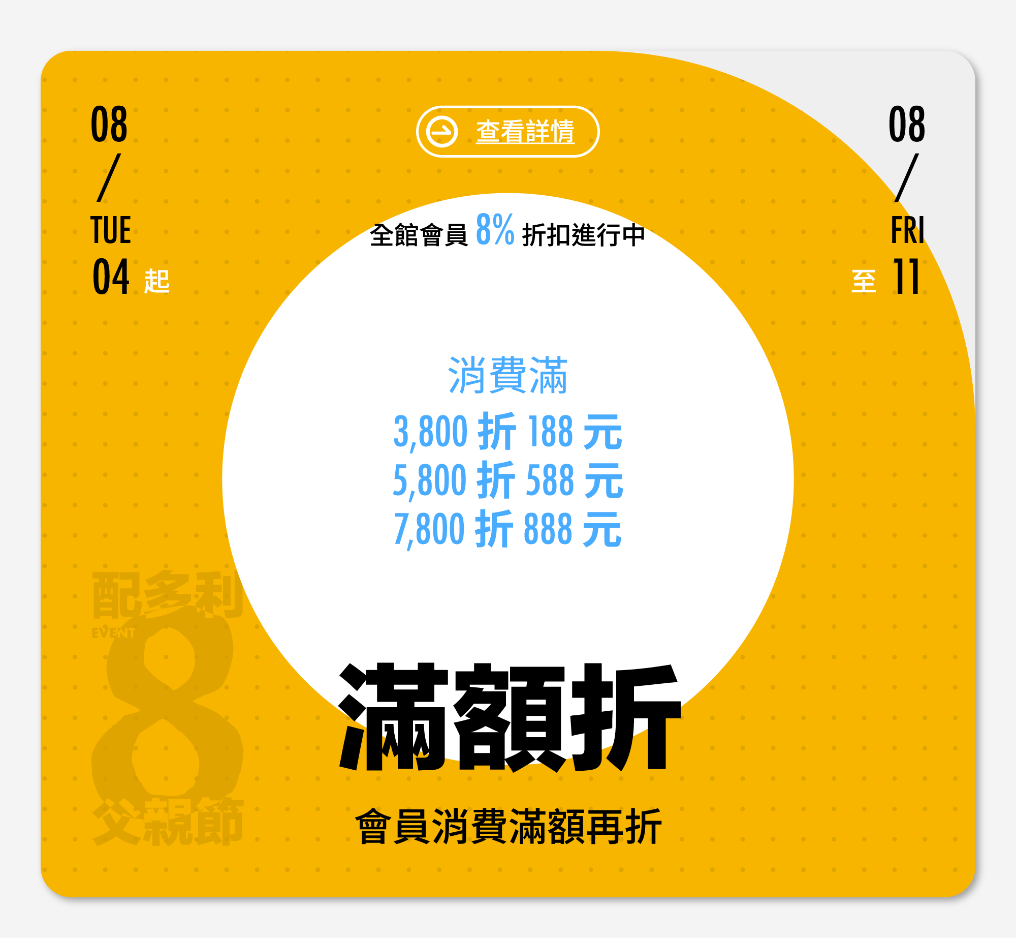PATRONI 2026年父親節滿額折扣活動