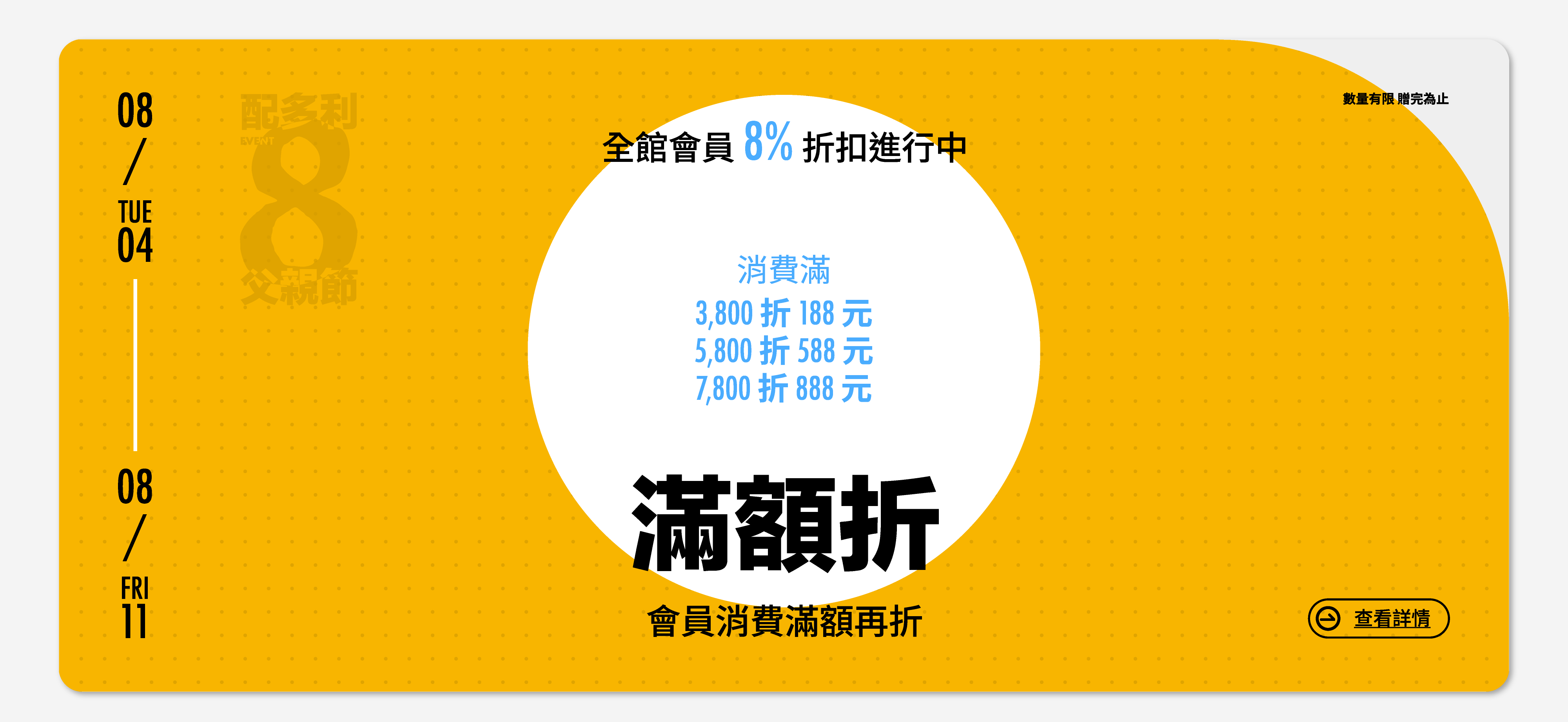 PATRONI 2026年父親節滿額折扣活動