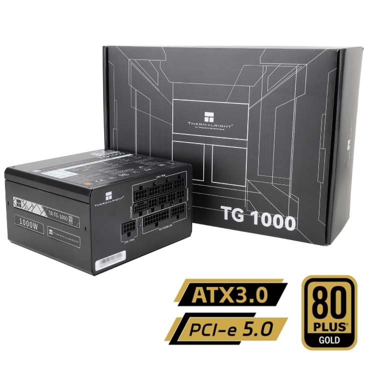 Thermalright TG1000 - ATX3.0 Gold 電源供應器 火牛 (黑色/白色)