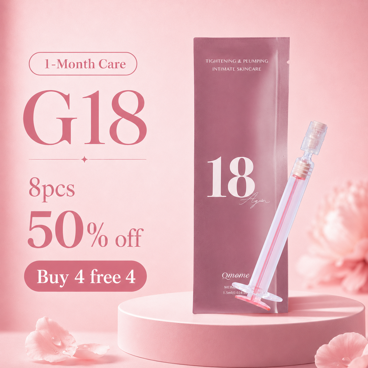 G18 Intimate Care Ampoule Gel  (8pcs | 1-Month Care)