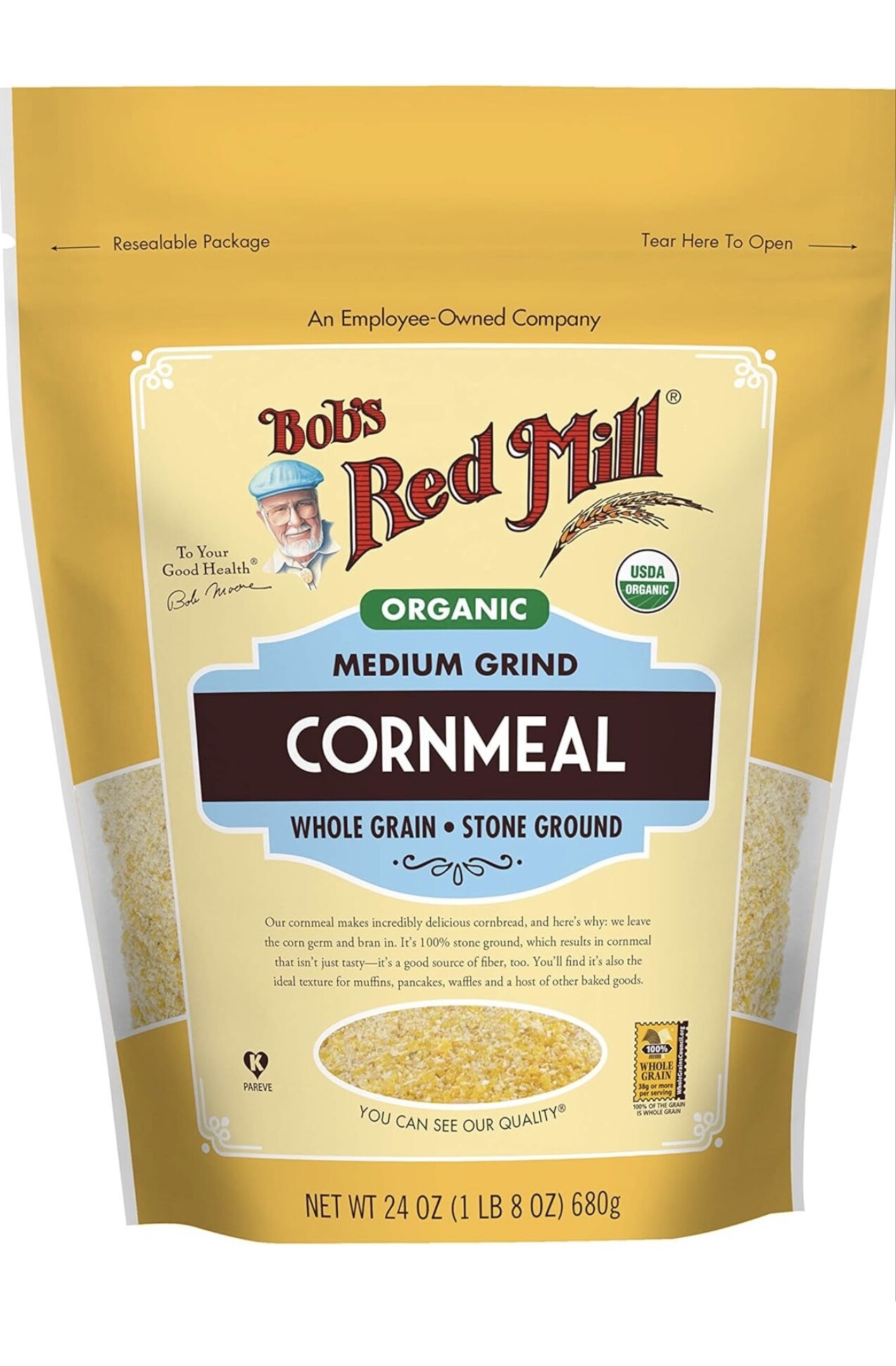 Bob's Red Mill Cornmeal Flour 680g