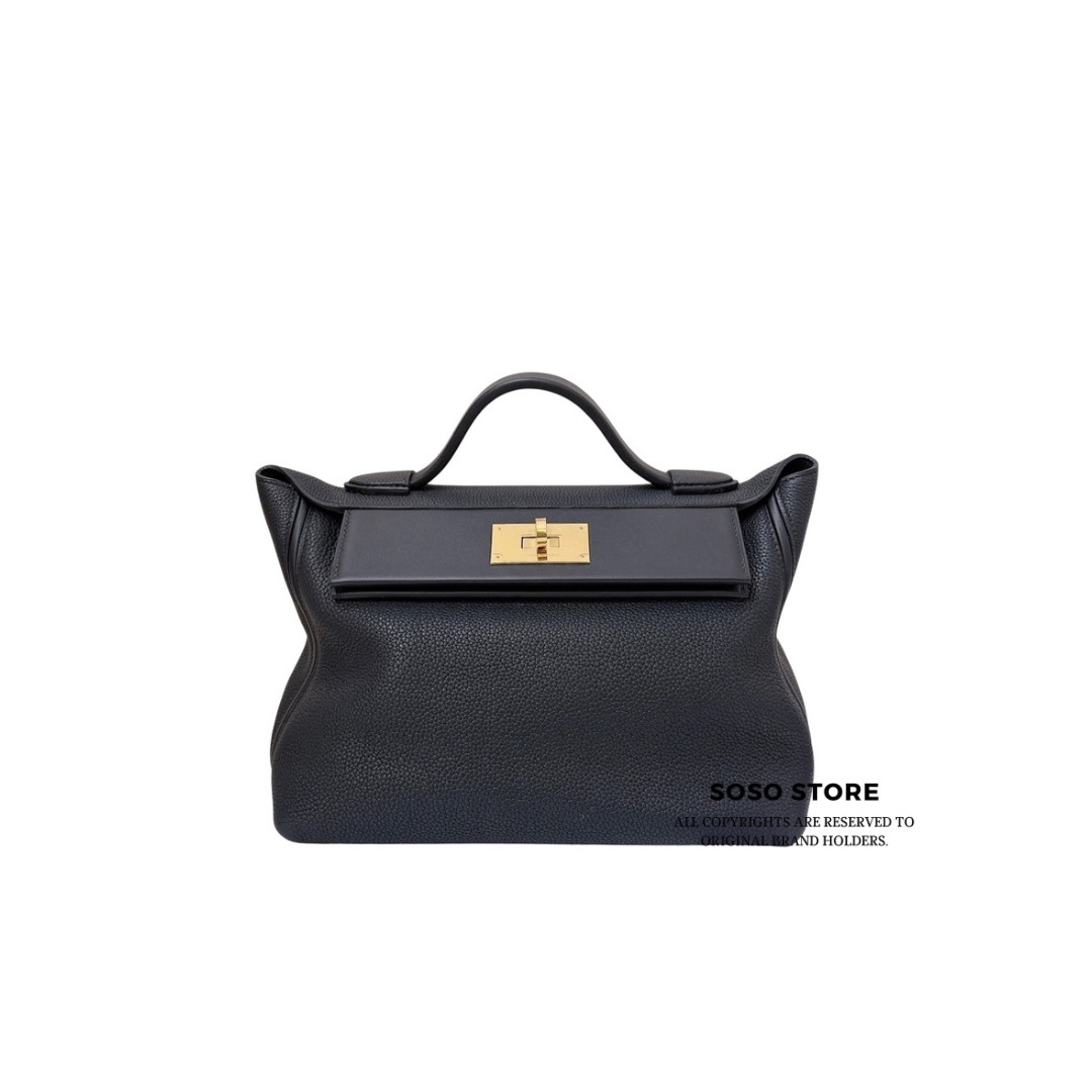Hermès 24/24 - Noir / GHW