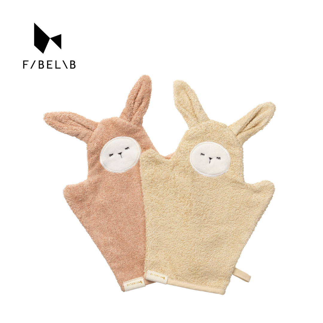 Fabelab 沐浴手套二入組(竹纖維+有機棉) (多款可選)