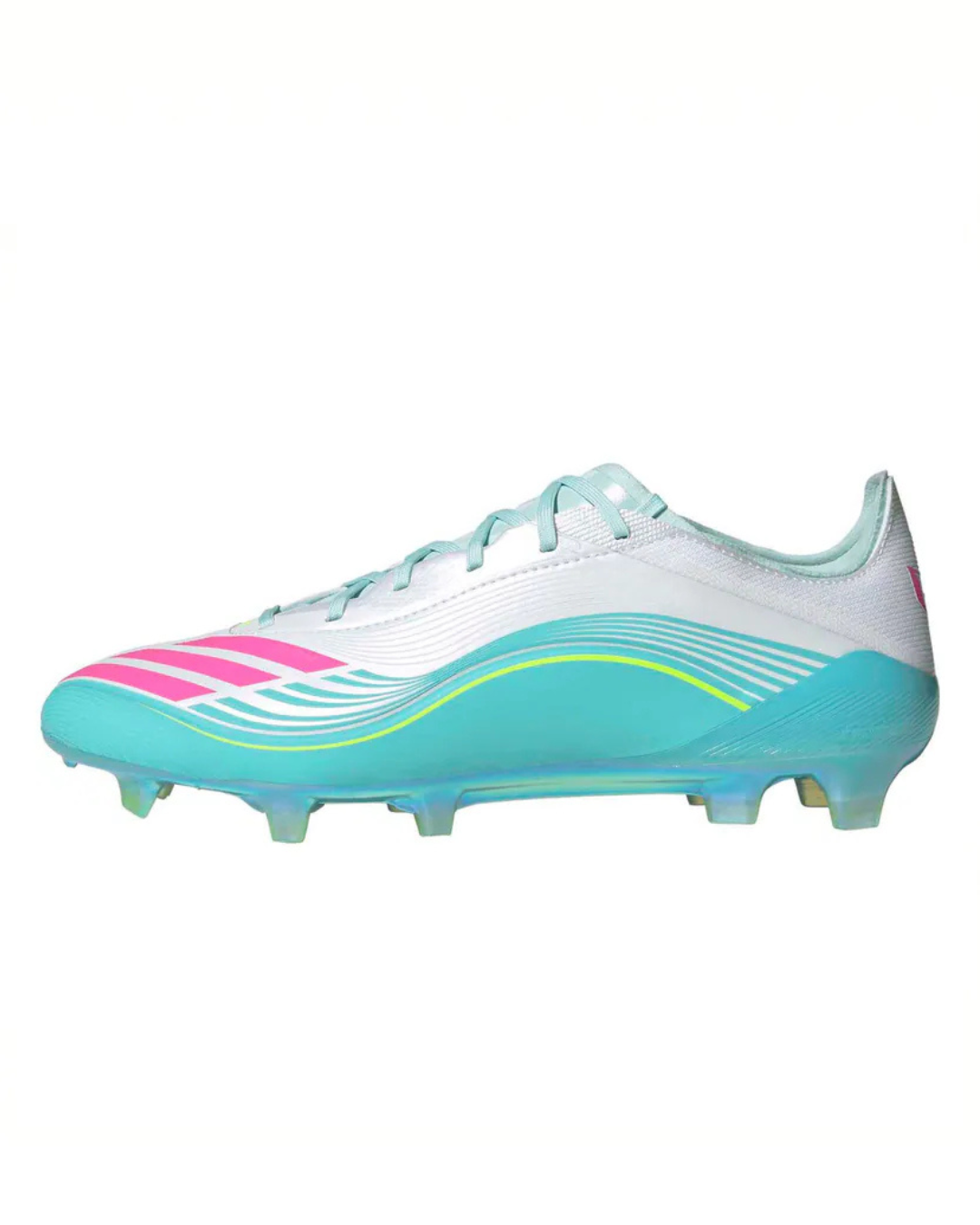 Adidas F50 MESSI ELITE FG 仿草/草地足球鞋 白薄荷綠色
