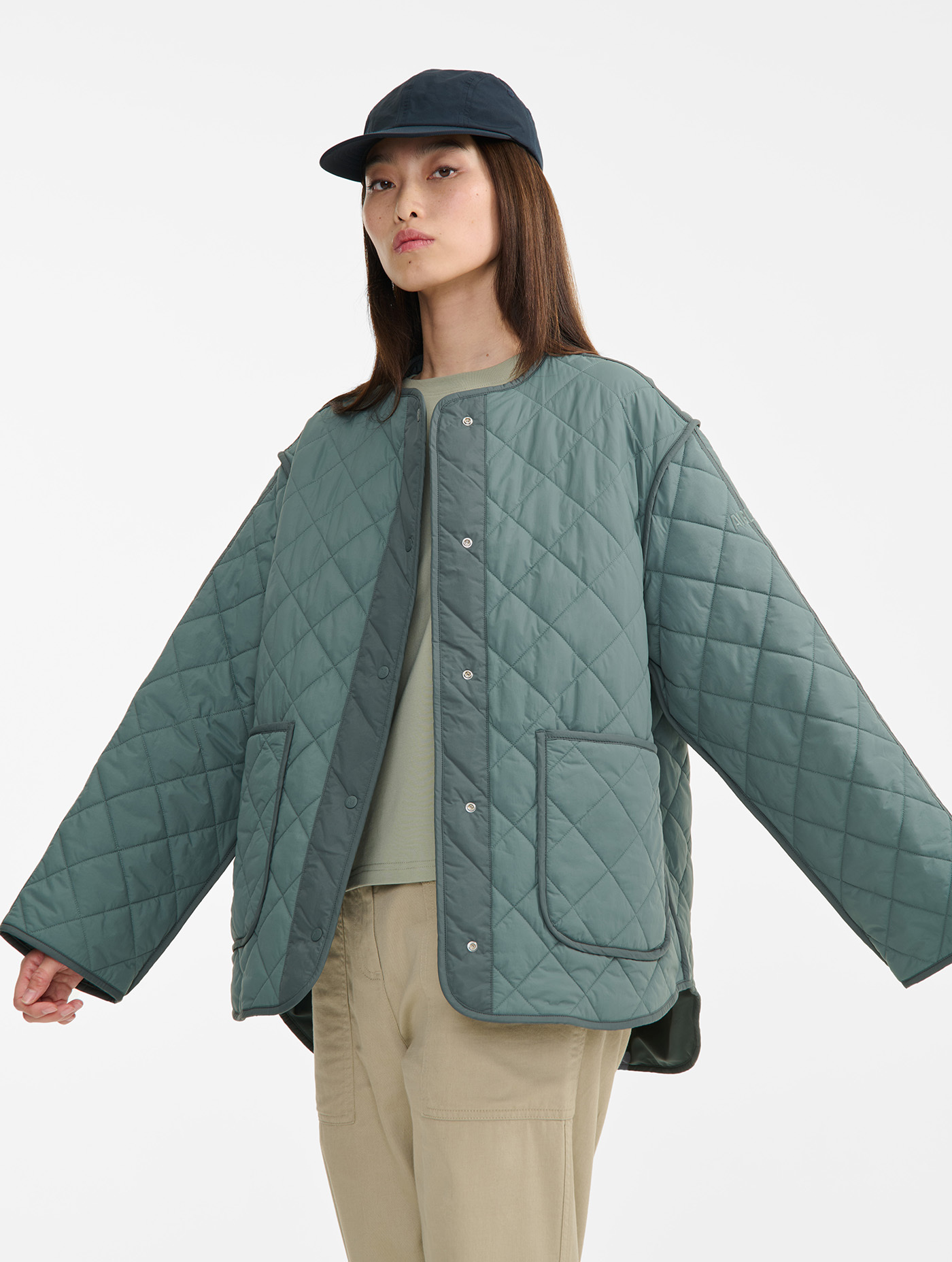 LYS02383 Aigle 超輕身菱格棉服外套