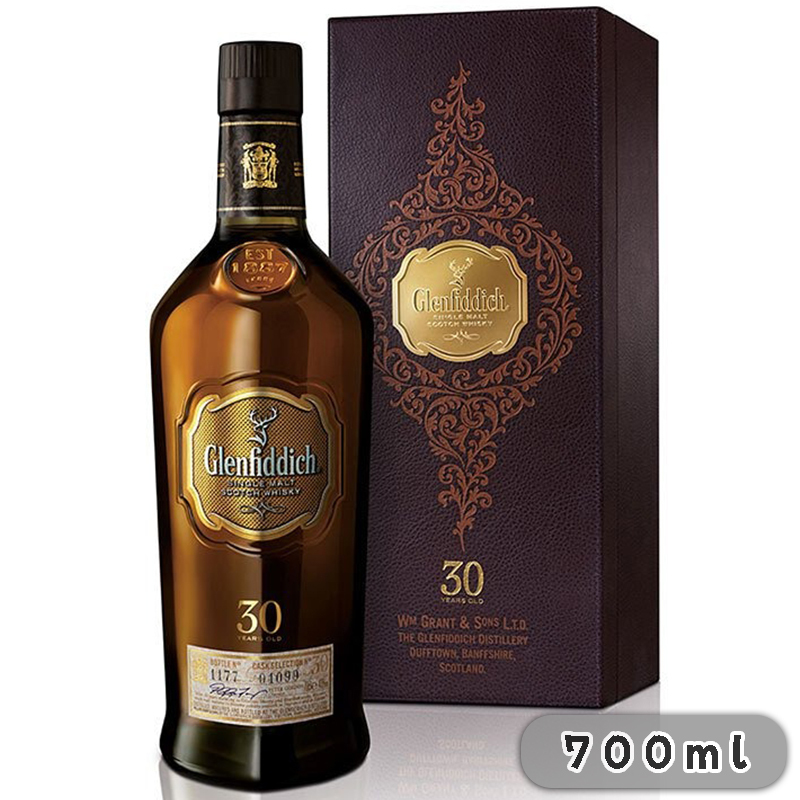 格蘭菲迪 30年 單一麥芽威士忌 700mL (2013-2014舊版不完美)