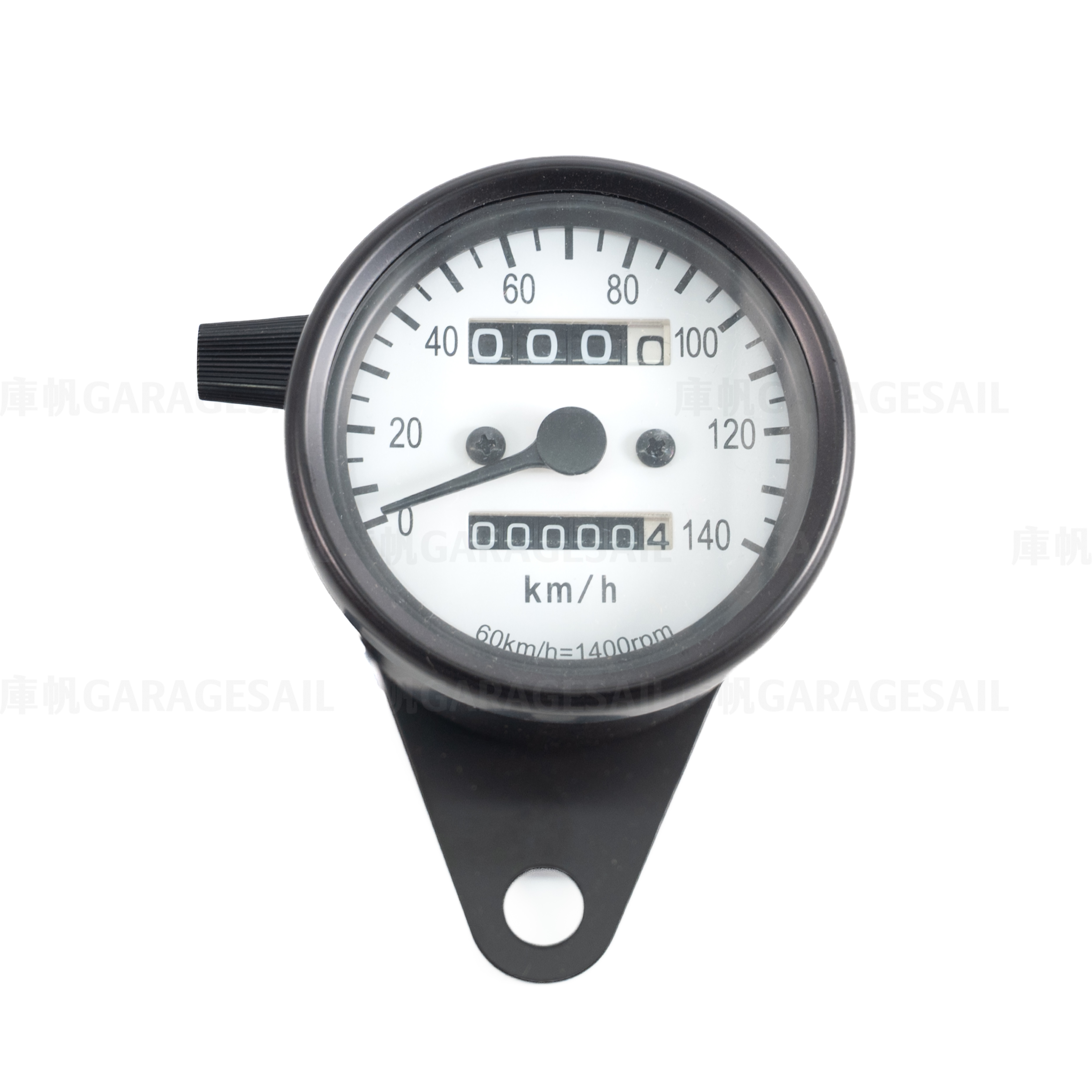 Universal Gauge Speedometer - 60mm - Black