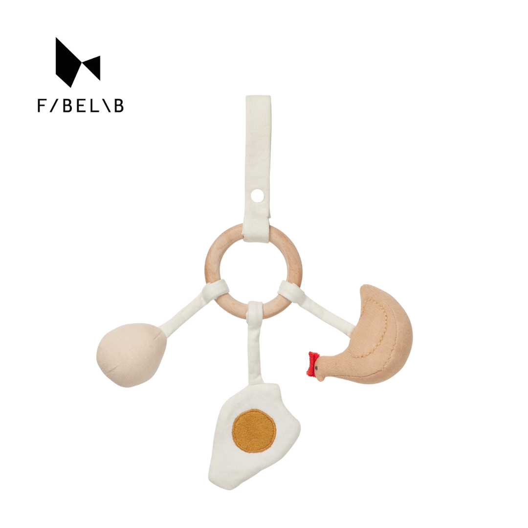 Fabelab 吊掛安撫搖鈴 雞與蛋