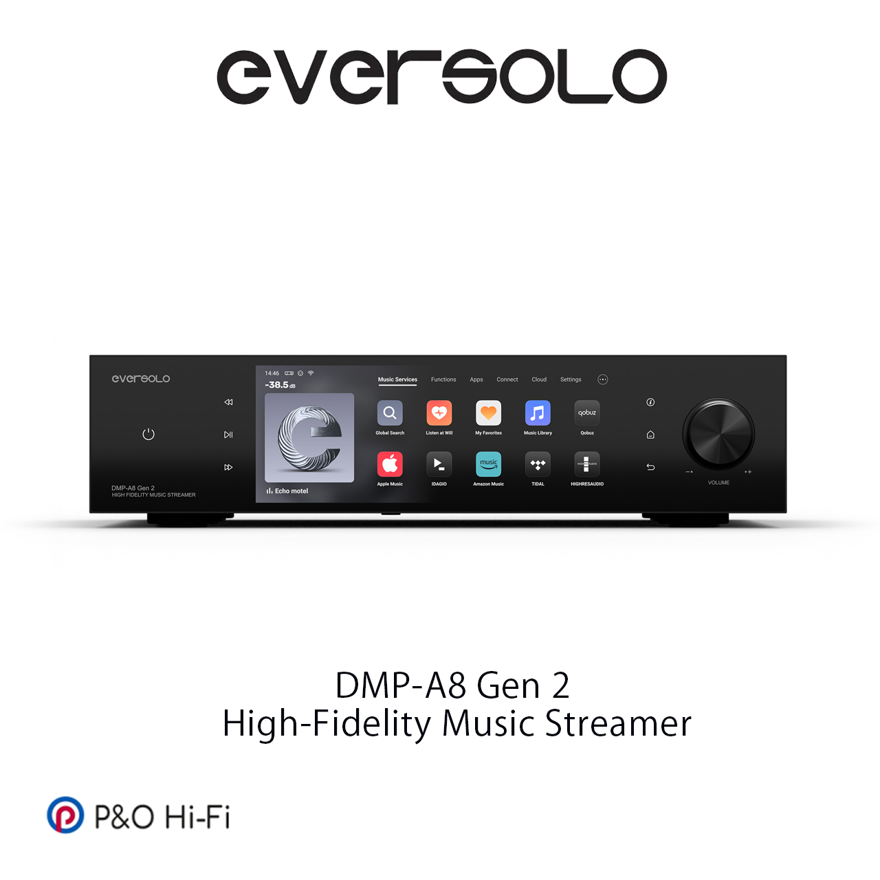 Eversolo DMP-A8 Gen 2 High-Fidelity Music Streamer+DAC + CD Player + Preamplifier