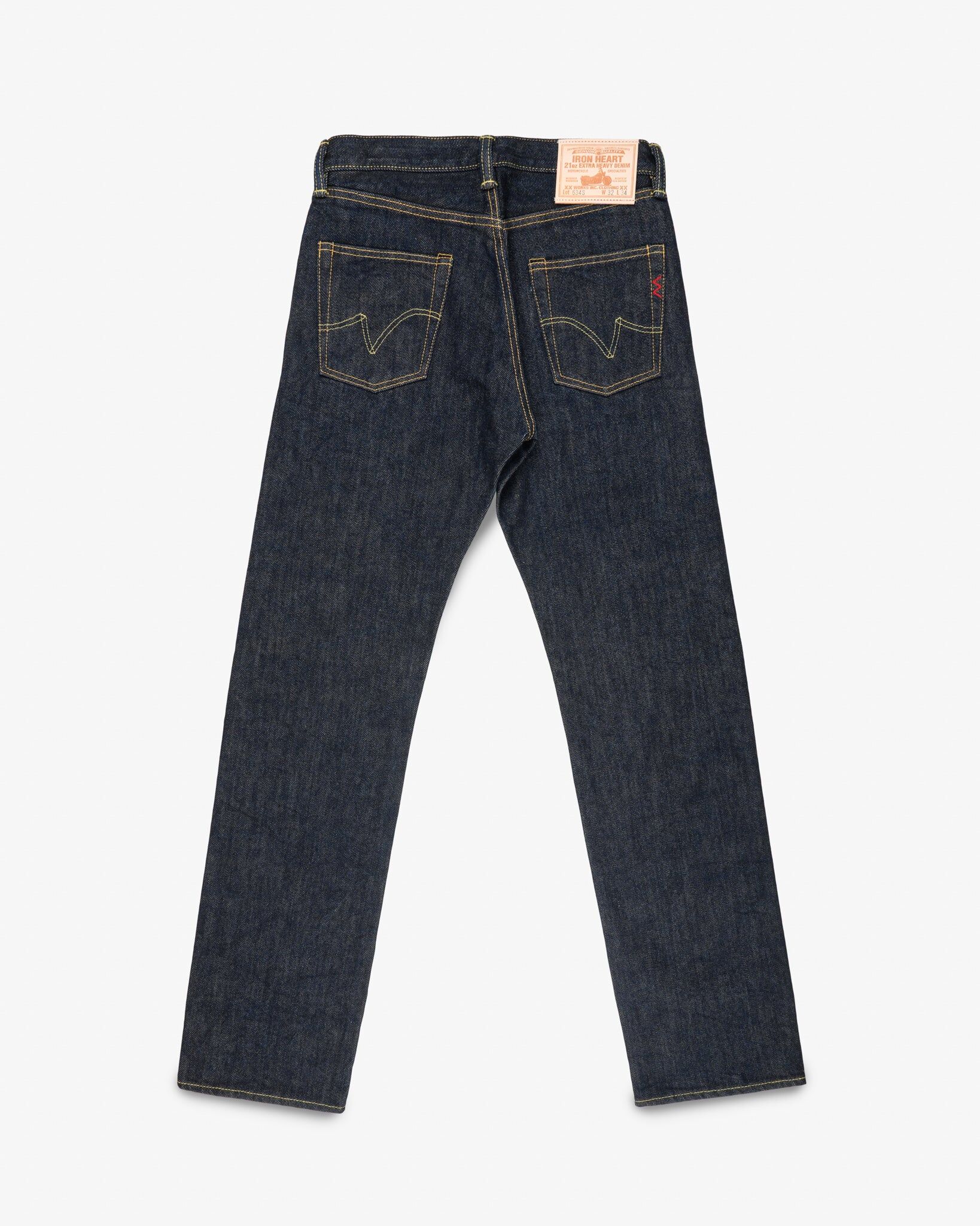 IRON HEART IH-634S 21oz Selvedge Denim Straight Cut Jeans - Indigo
