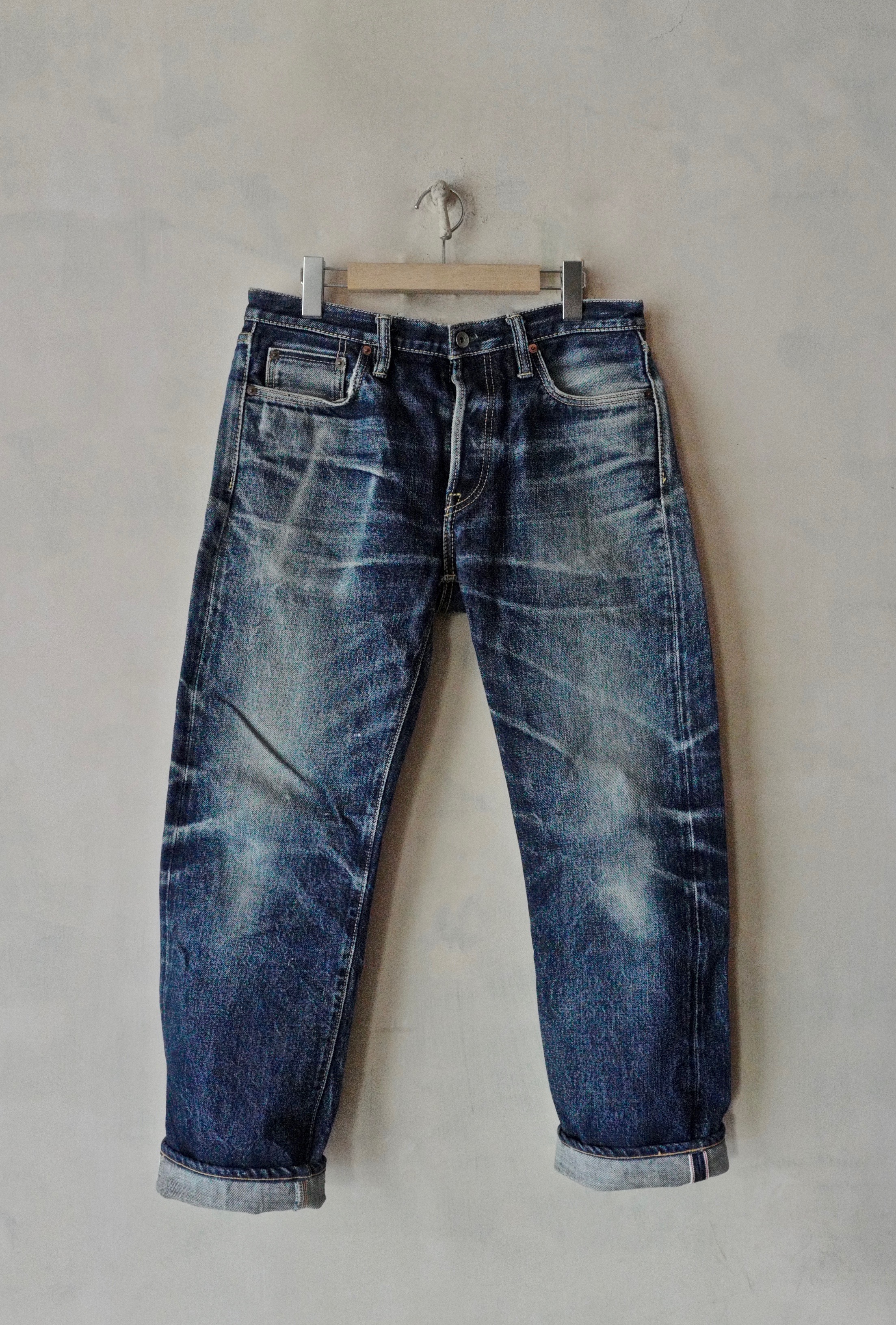 IRON HEART IH-634S 21oz Selvedge Denim Straight Cut Jeans - Indigo