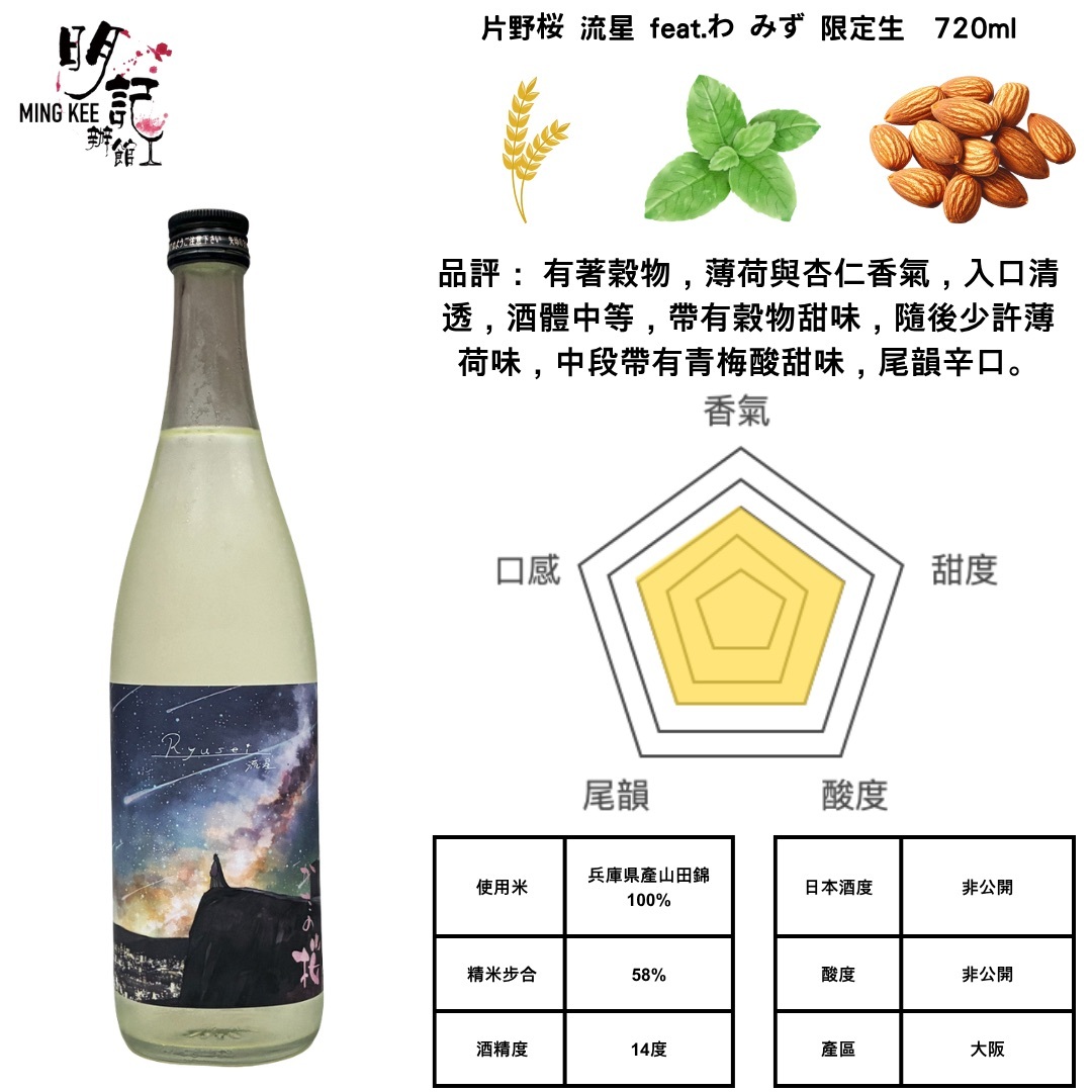 片野桜 流星 feat.わ みず 限定生 720ml