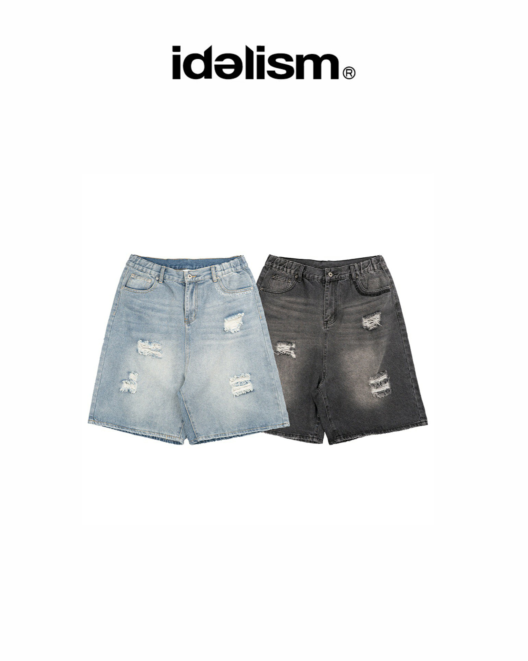 idealism 破壞丹寧短褲｜Ripped Shorts（26SS）
