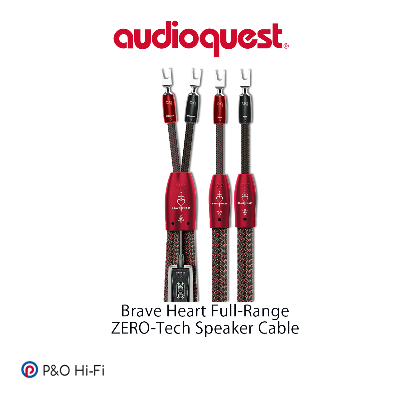 AudioQuest Brave Heart Full-Range Folk Hero 民間英雄系列 旗艦級發燒喇叭線 (Y 插)