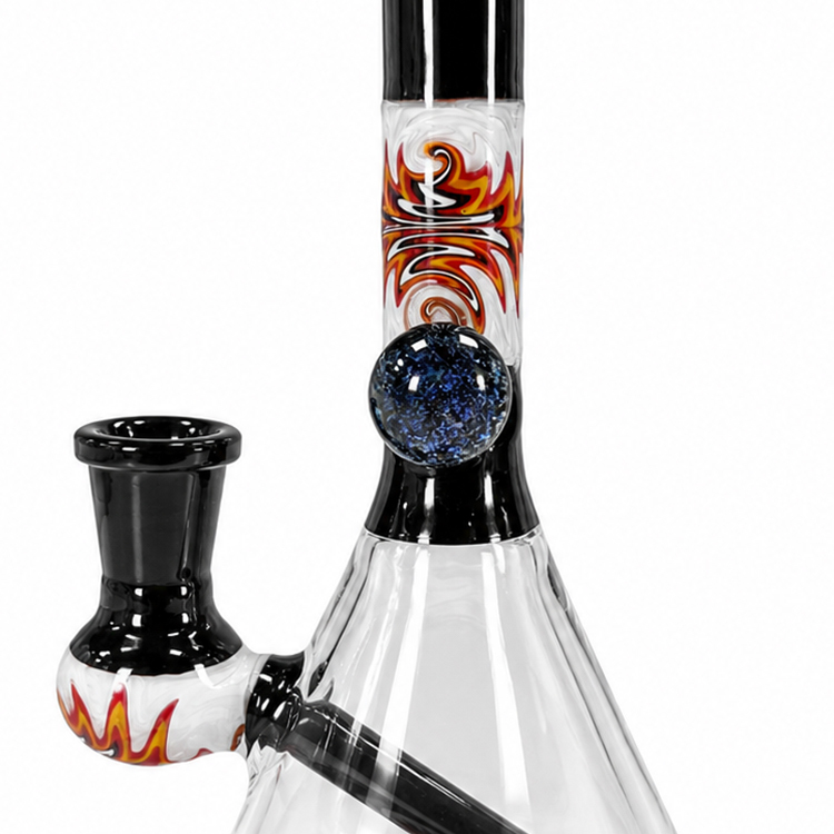 🇨🇦極光Aurora - Lava Wave Glass Water Pipe 熔岩玻璃壺