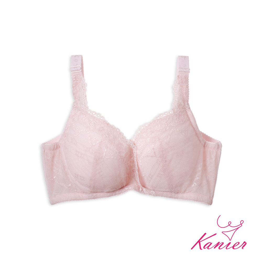 【Kanier卡妮兒】絢綴交錯．內月牙提托 機能型軟鋼圈內衣【 2371 粉 -B / C / D 罩杯 】
