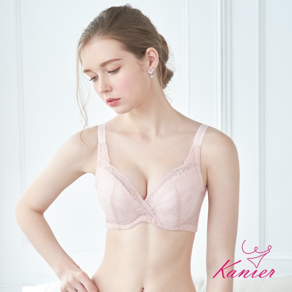【Kanier卡妮兒】絢綴交錯．內月牙提托 機能型軟鋼圈內衣【 2371 粉 -B / C / D 罩杯 】