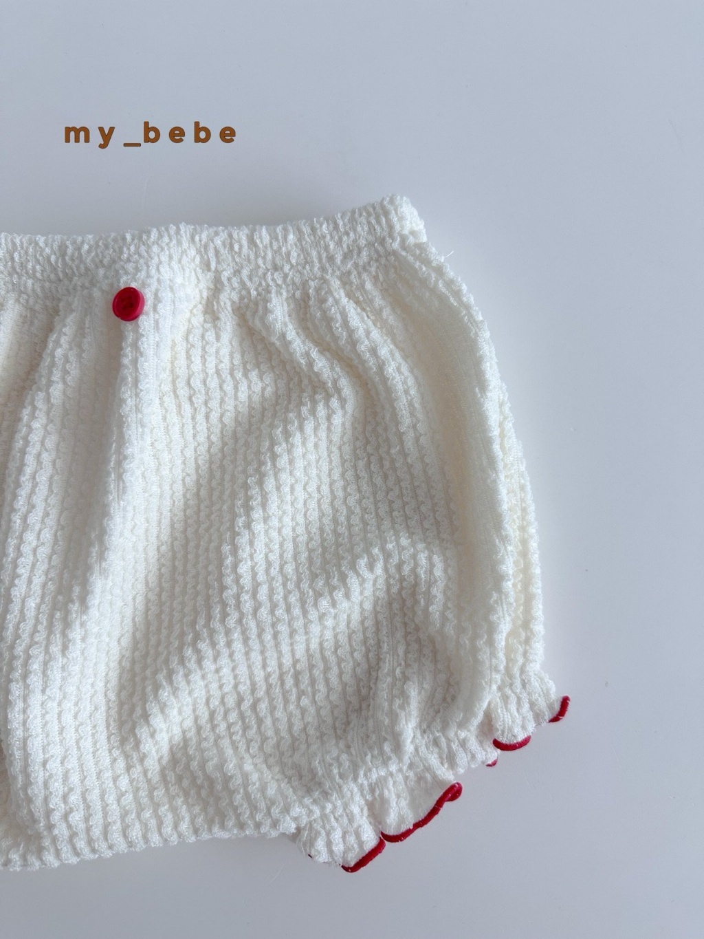 正韓秋MYBEBE 嫩嬰2色滾邊短褲