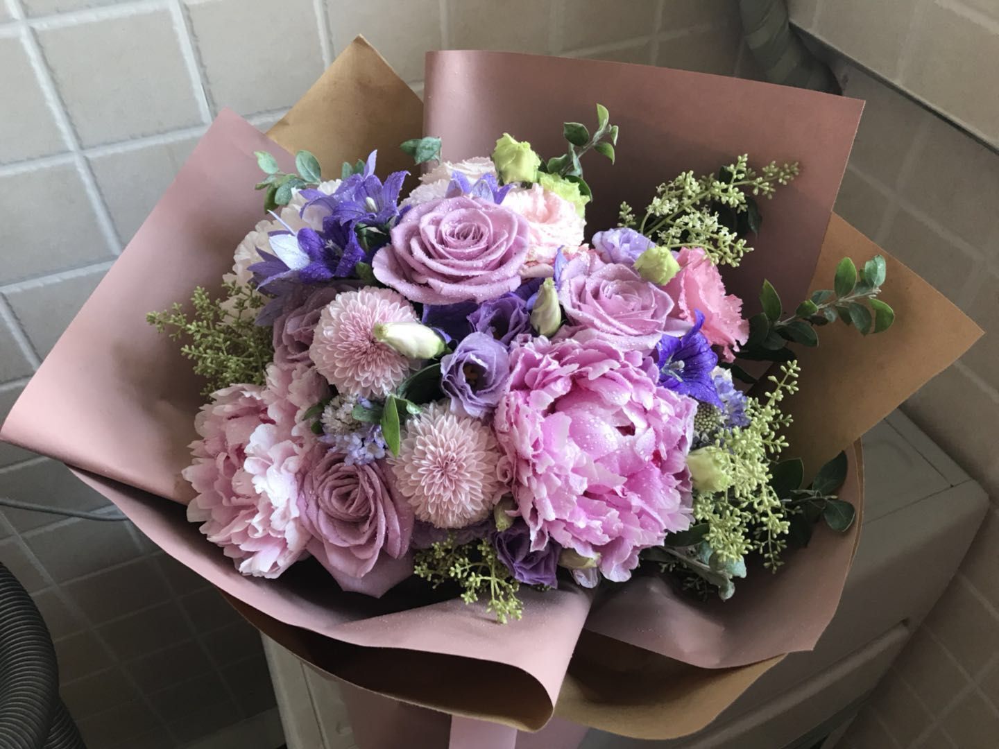 【尊貴傾心】溫柔粉紫牡丹奢華花束