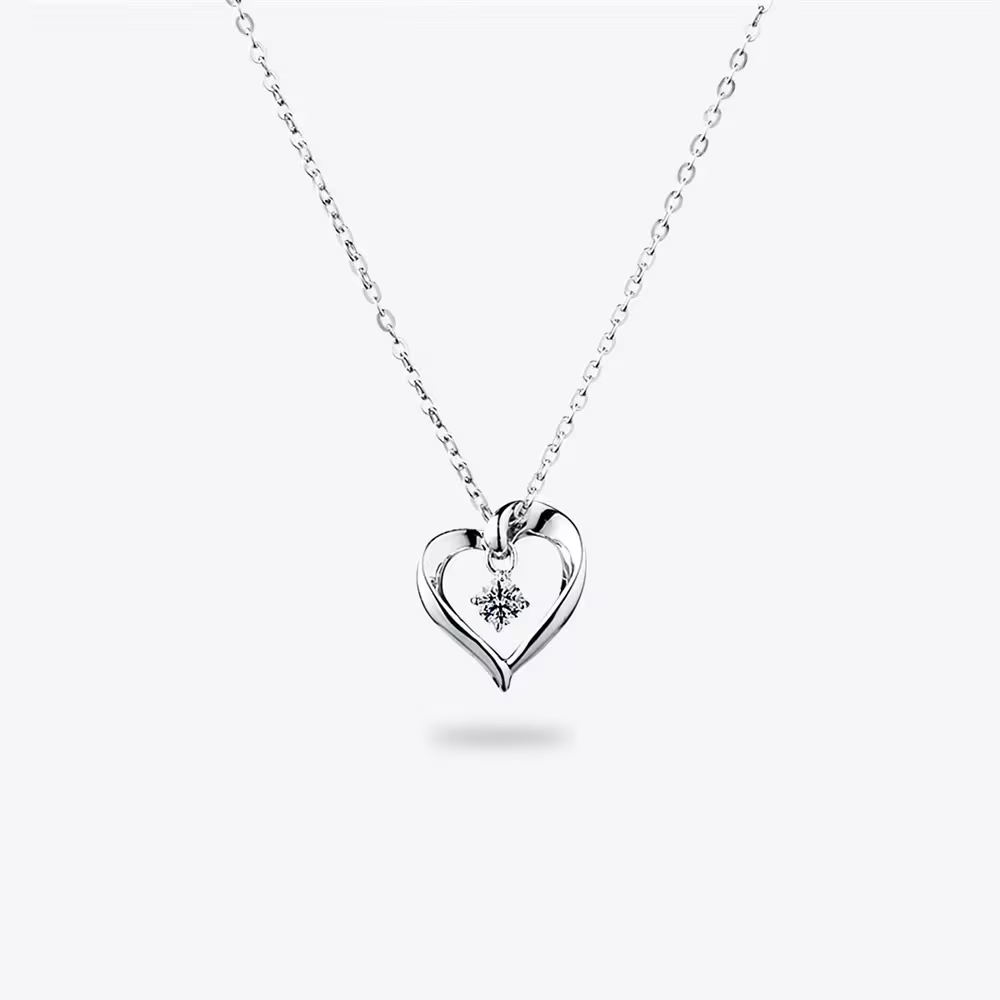 CANAL 4℃ - Silver necklace 愛心造型純銀項鍊