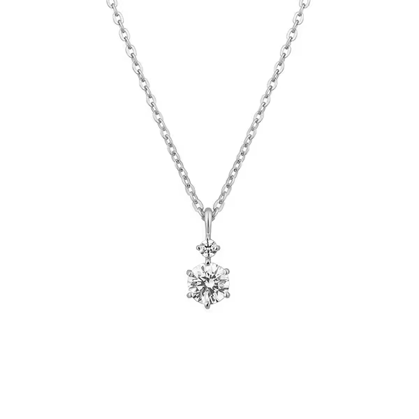 CANAL 4℃ - Silver necklace 純銀項鍊（雙鑽簡約款）
