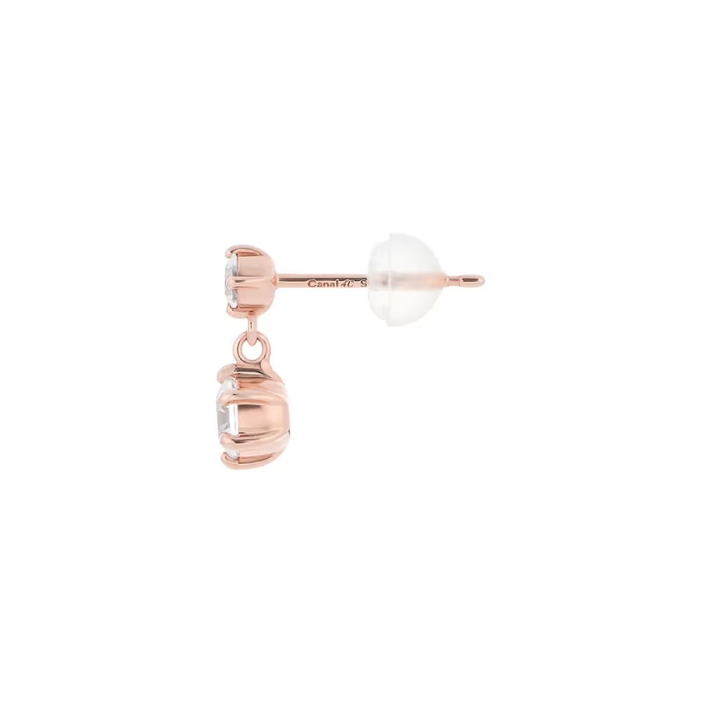 CANAL 4℃ - Silver earrings 純銀耳環（EARFLOW 雙鑽垂墜款）