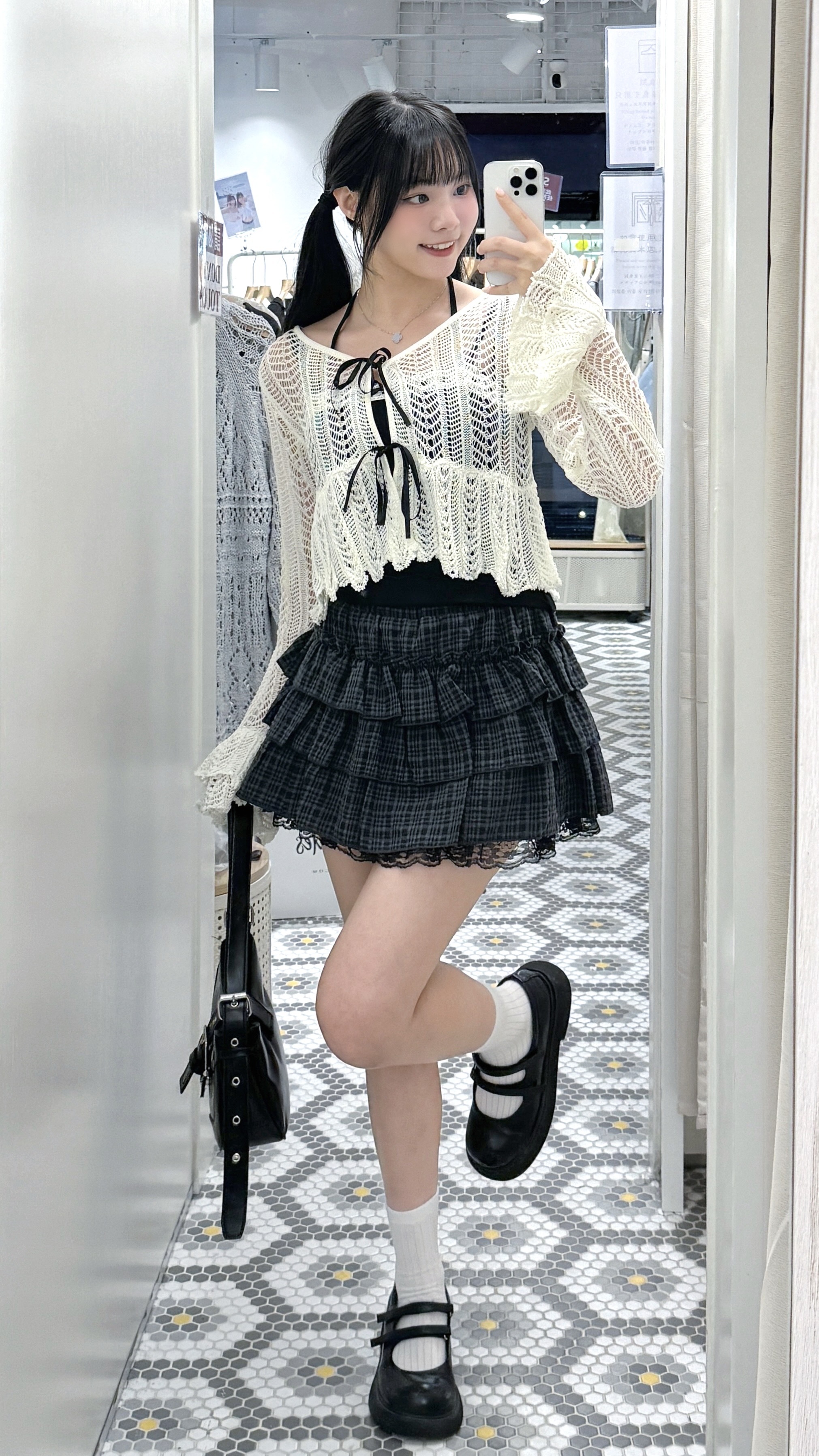 JP1267｜公主感ruffle雙蝴蝶結針織外套𓏼 𓈒♡ྀི