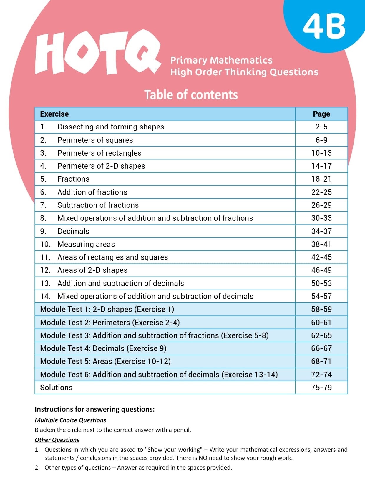 【多買多折】HOTQ Primary Mathematics High Order Thinking Questions 4B