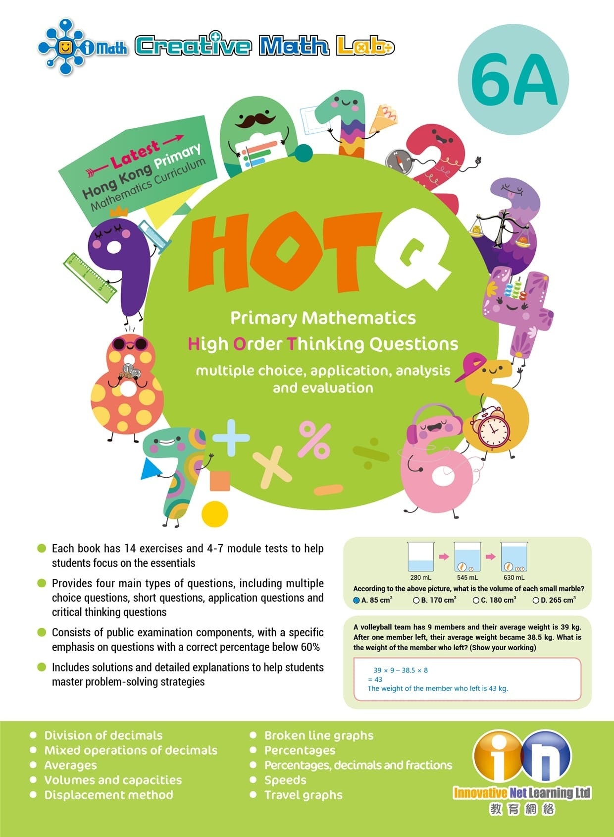 【多買多折】HOTQ Primary Mathematics High Order Thinking Questions 6A