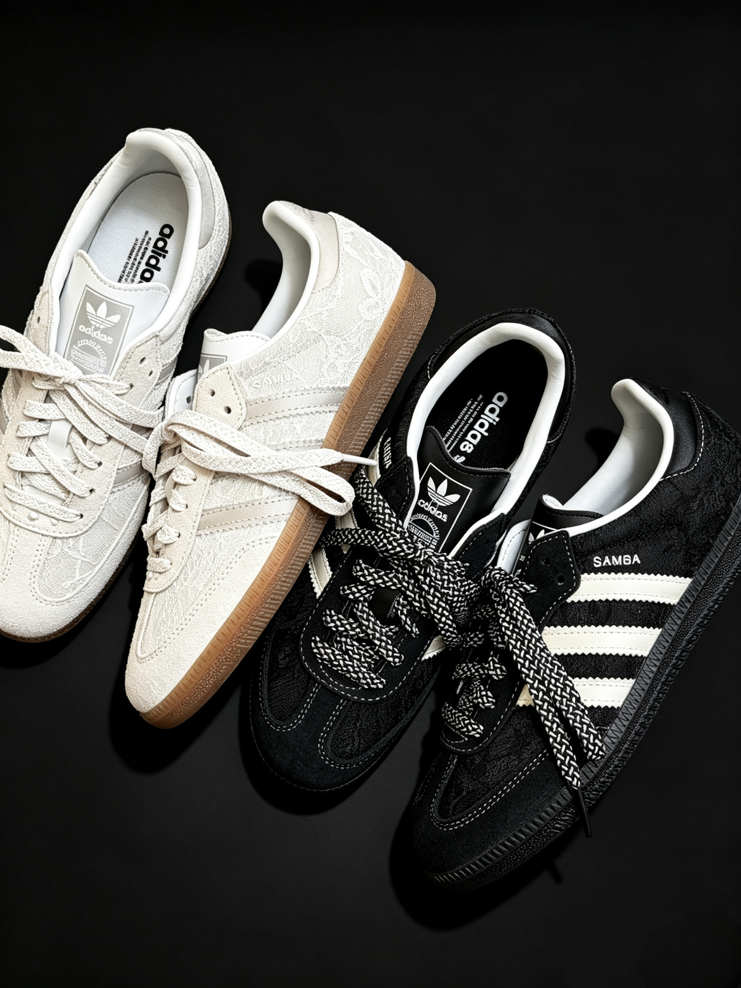 ADIDAS 女裝 SAMBA LACED 暗花款 喱士網紗拼接  (8月限定!)