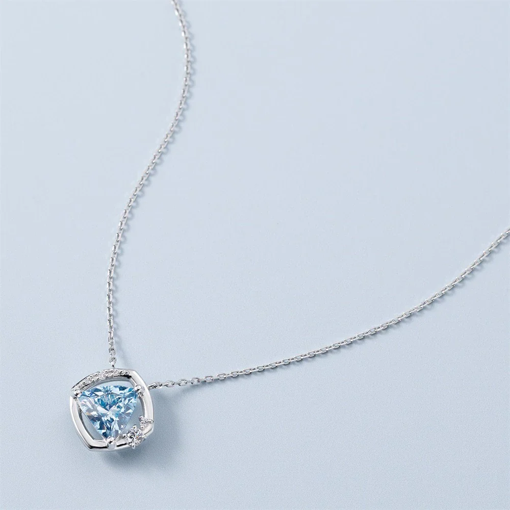 CANAL 4℃-【SUMMER COLLECTION】  Silver necklace 純銀項鍊（2026 夏日限定冰柱藍寶石款）