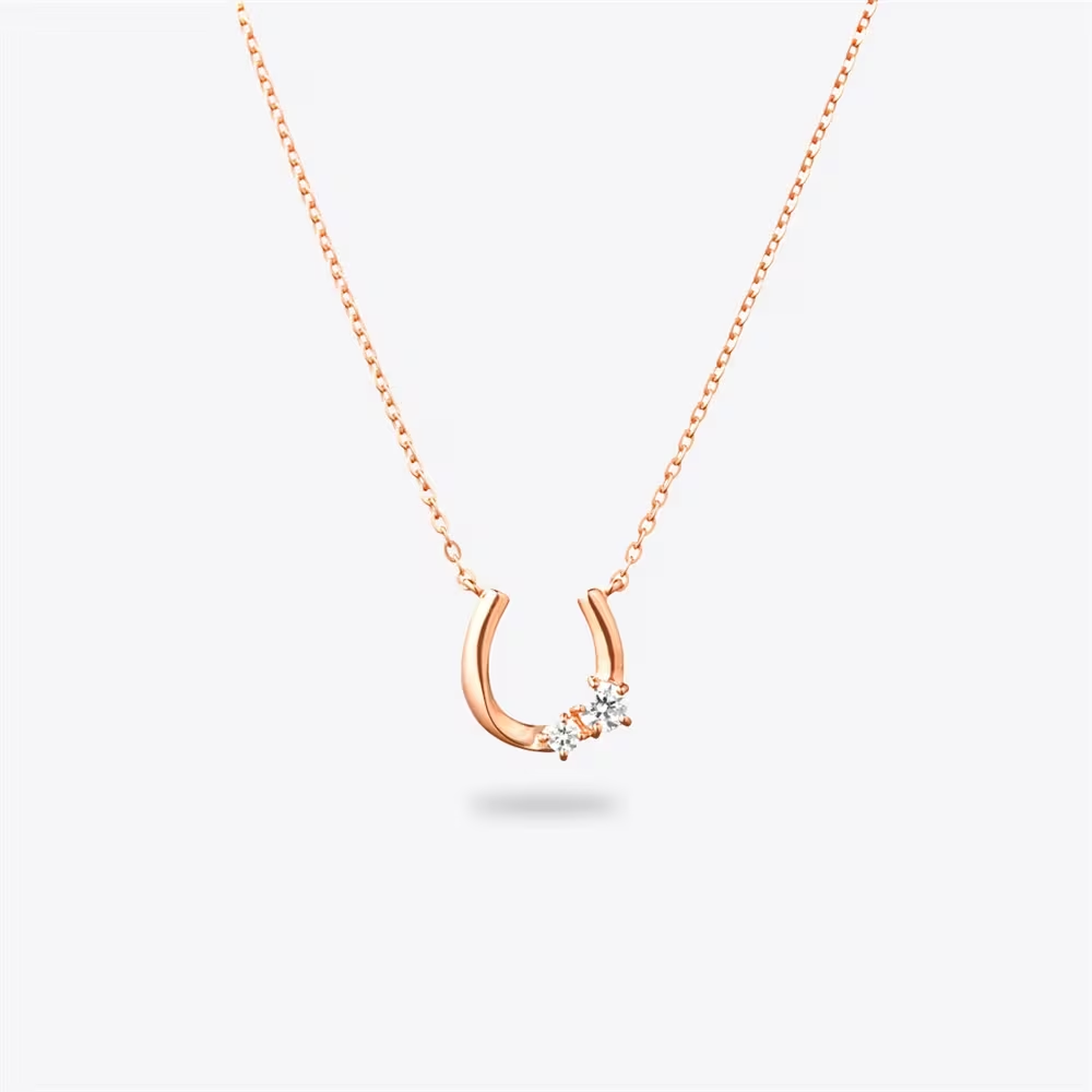 CANAL 4℃ - Silver necklace 純銀項鍊（玫瑰金馬蹄幸運款）