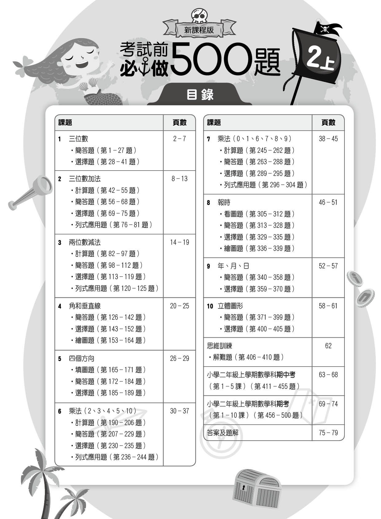 【多買多折】創意數學500 考試前必做500題(新課程版) 2上