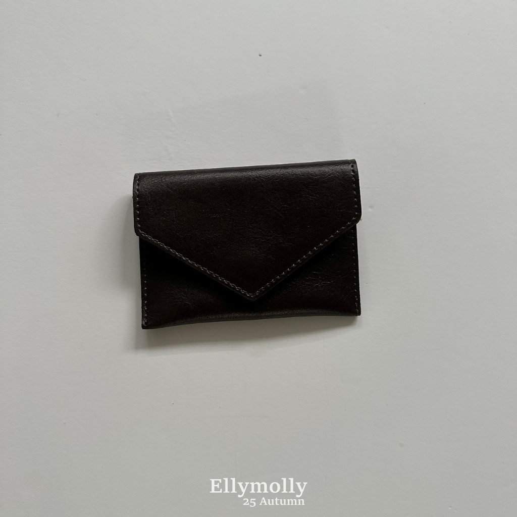 正韓秋Ellymolly 質感皮革小錢包