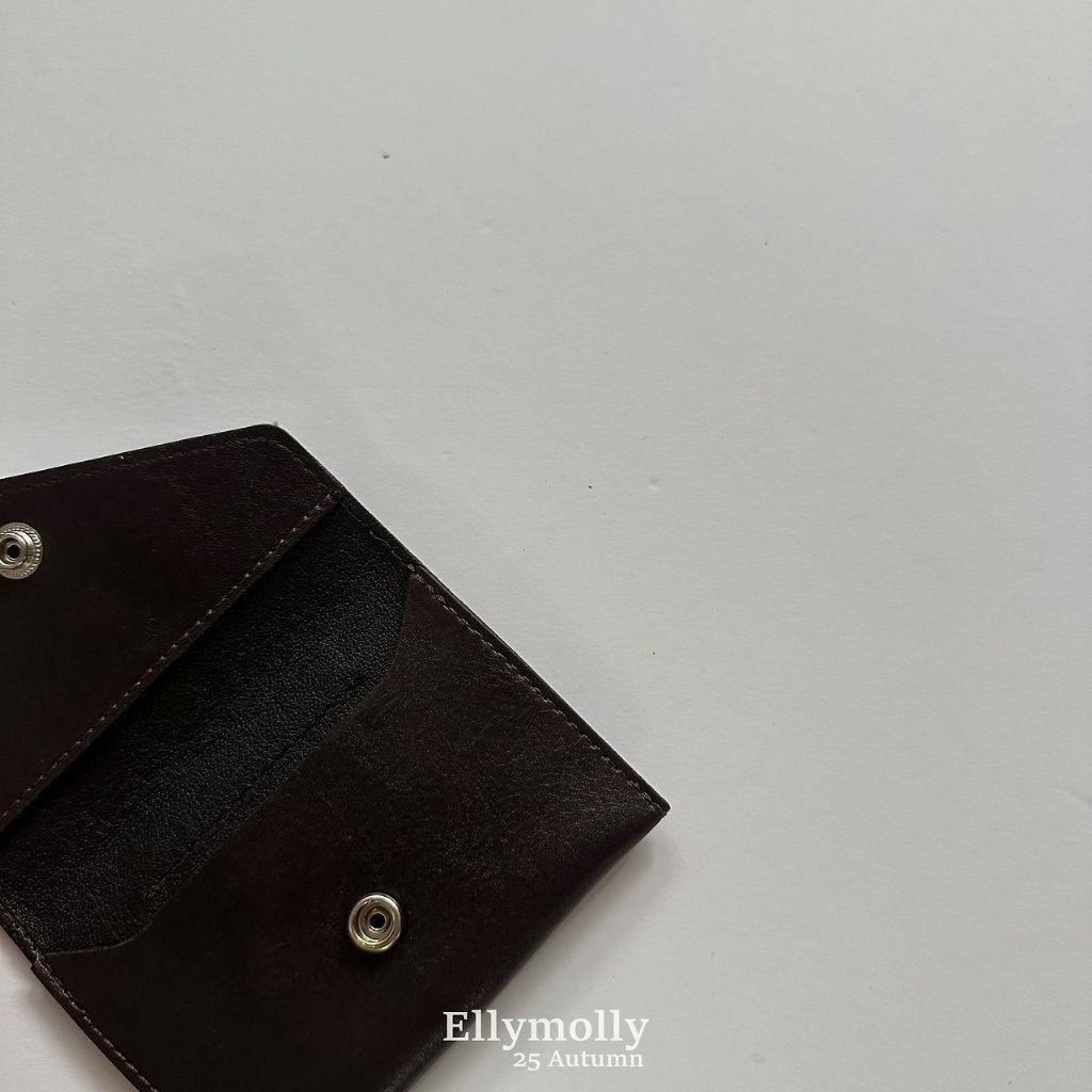 正韓秋Ellymolly 質感皮革小錢包