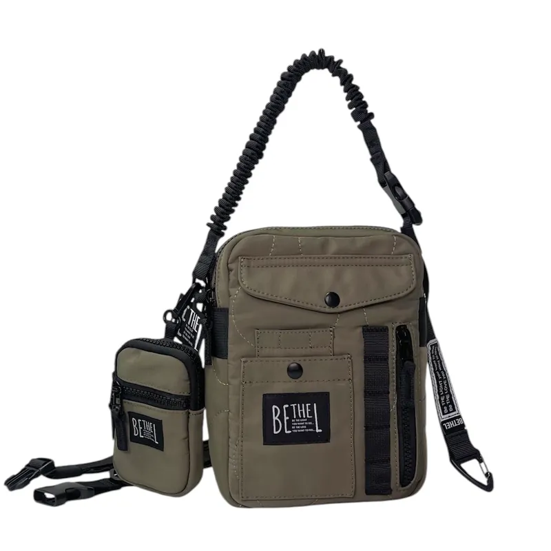 DB029 Bethel 多功能拉鍊包 / 斜掛包/腰袋 Main Bag - W15 x D7 x H21cm Zip pouch - W7 x D2 x H11cm