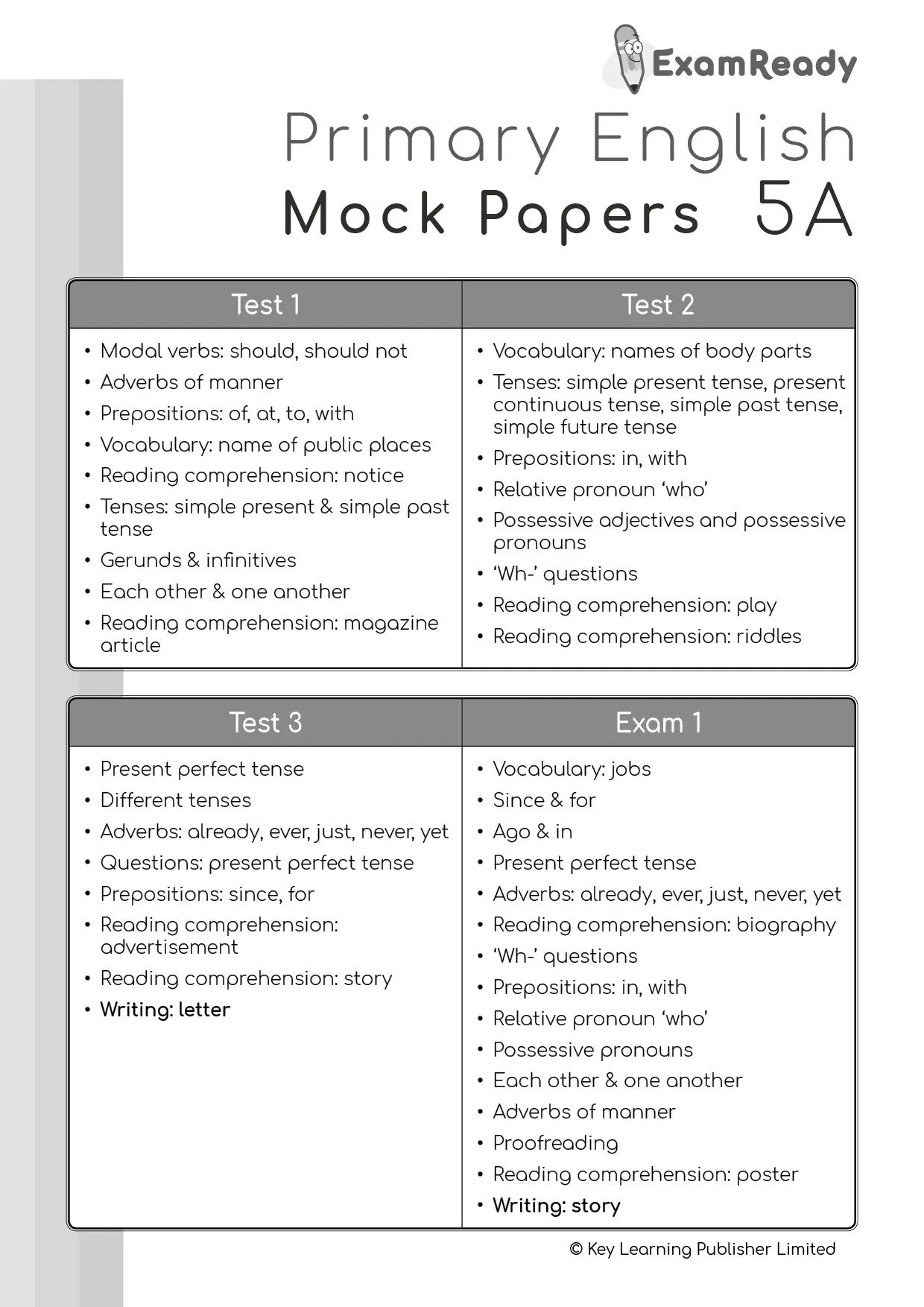 【多買多折】Exam Ready Primary English Mock Papers P5