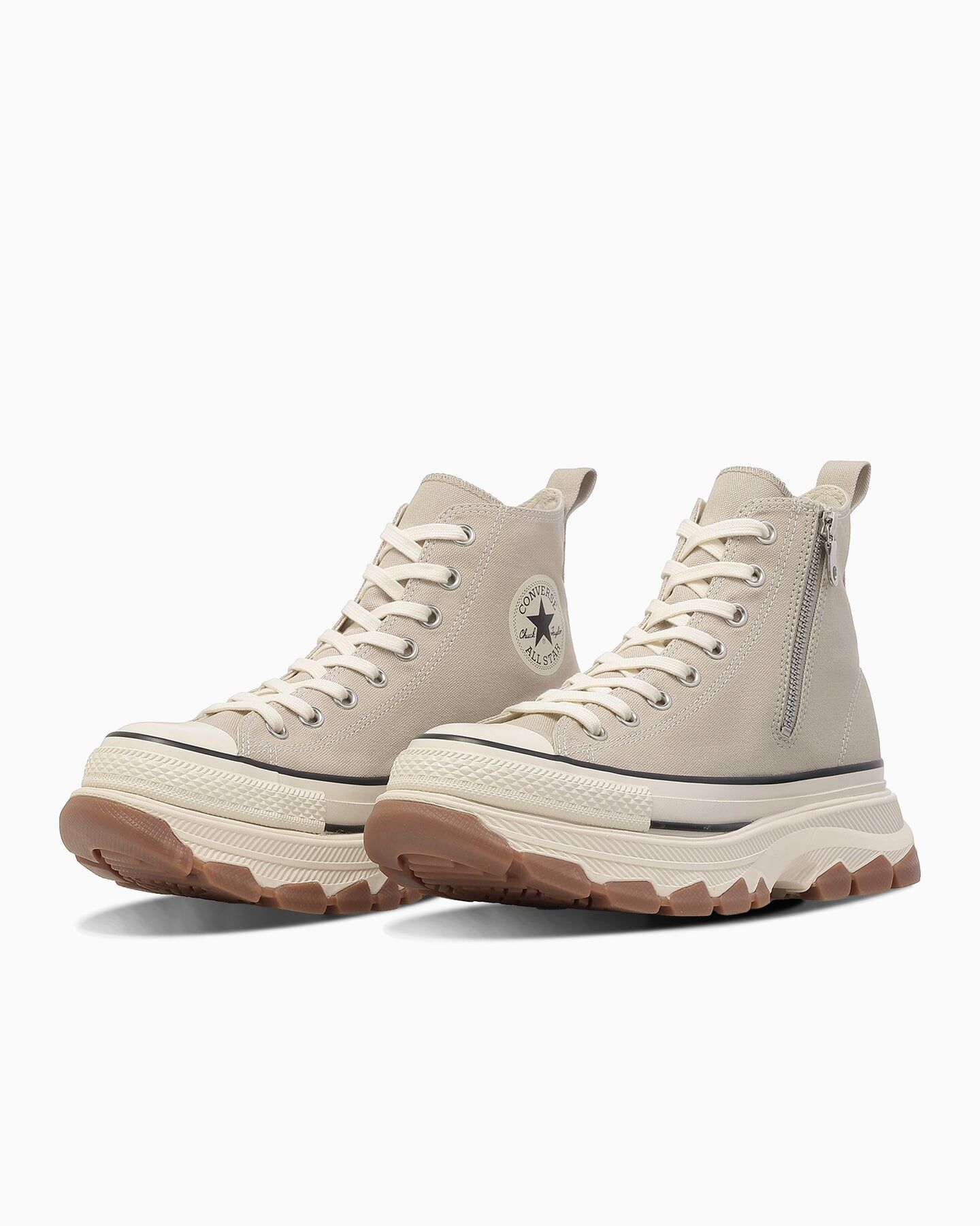 預購┃CONVERSEALL STAR TREKWAVE Z HI 高筒 拉鍊 厚底 增高 沙米色 SAND BEIGE