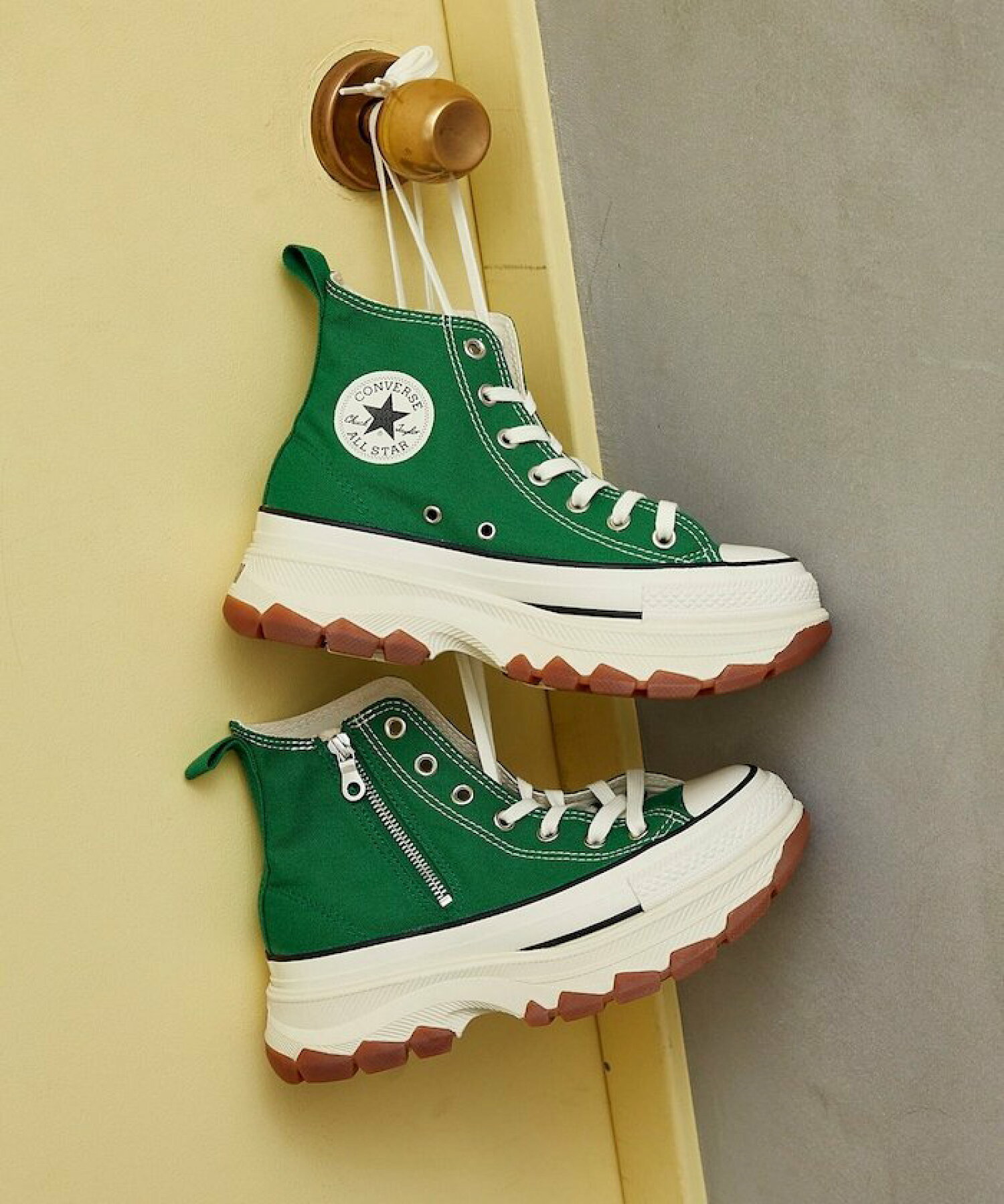 預購┃CONVERSEALL STAR TREKWAVE Z HI 高筒 拉鍊 厚底 增高 綠色 GREEN