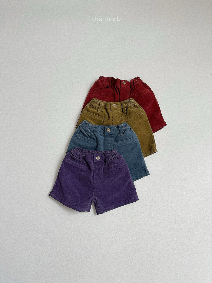 正韓秋minirobe 四色復古感原色短褲