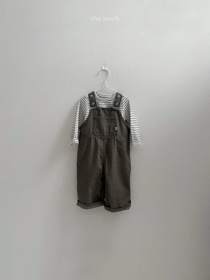 正韓秋minirobe 兩色工裝吊帶褲