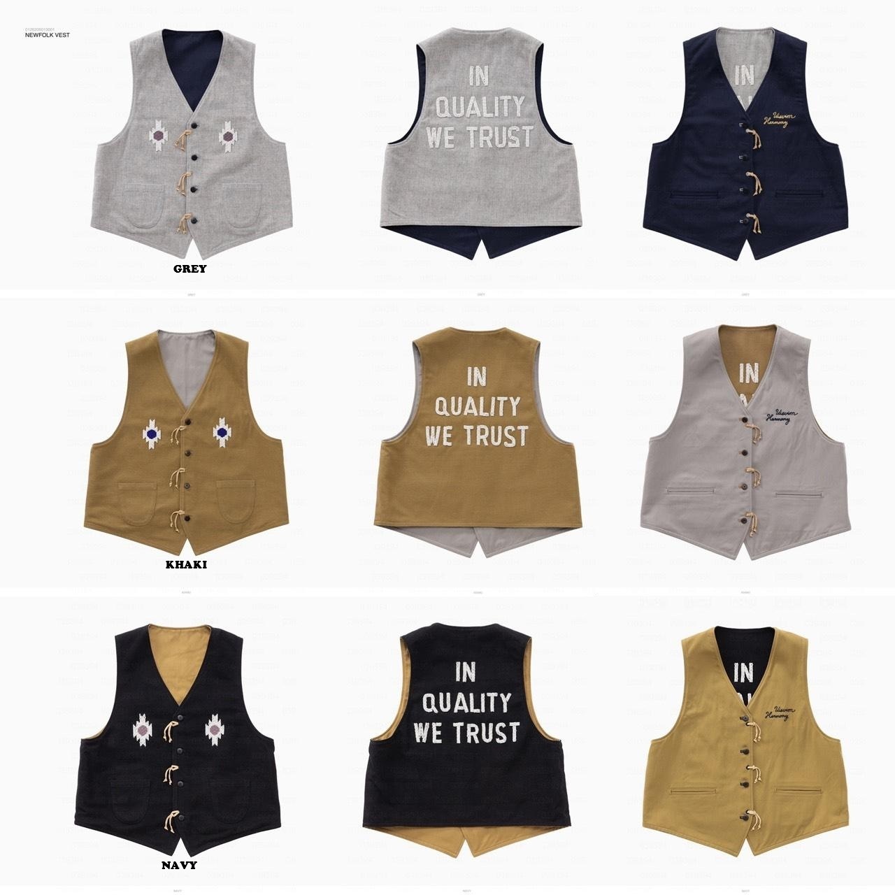 VISVIM 2026 A/W NEWFOLK VEST *REVERSIBLE - PRE ORDER ITEM (預訂中)
