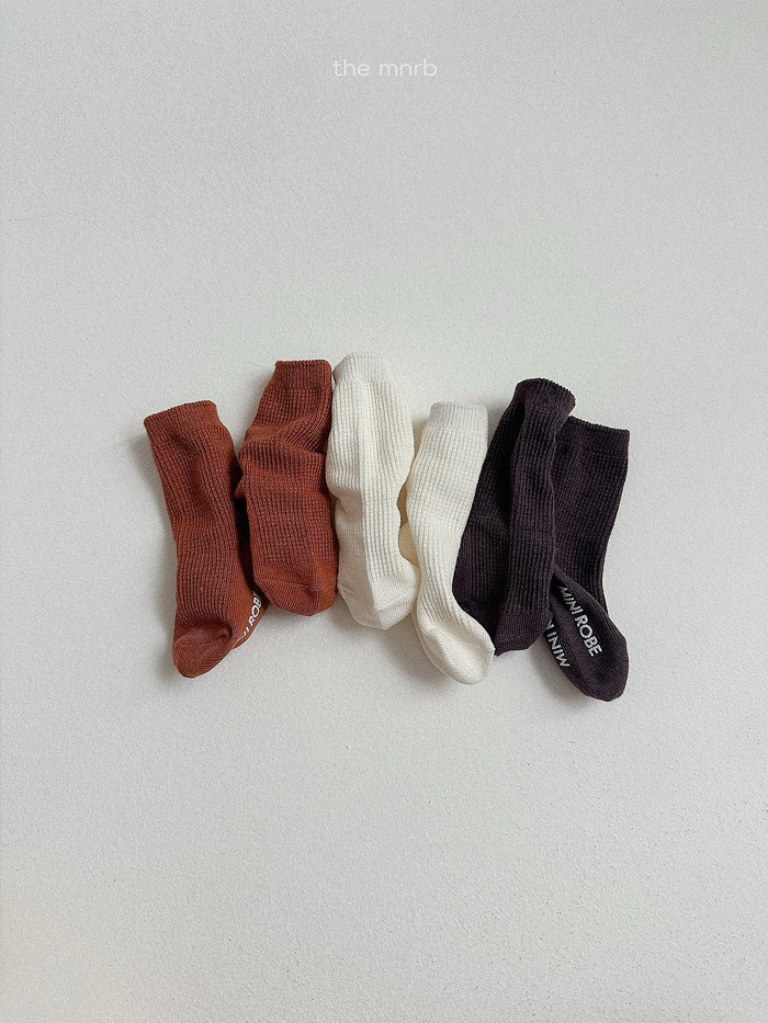 正韓秋minirobe 磚紅咖色系襪