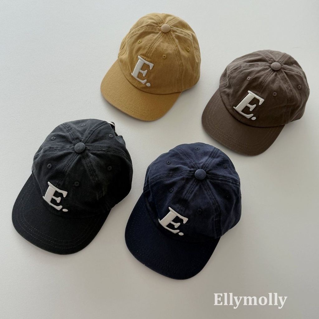 正韓秋Ellymolly 四色大E棒球帽