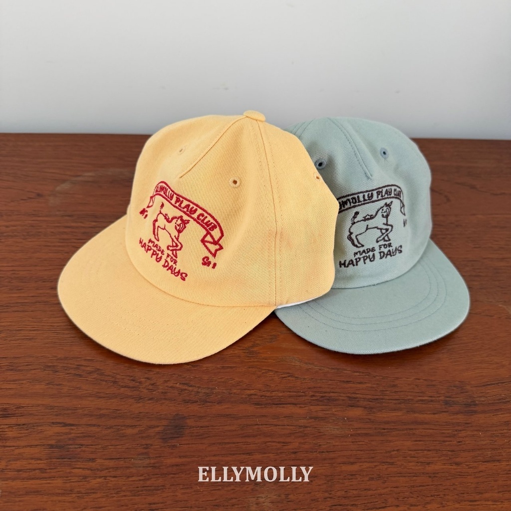 正韓秋Ellymolly 刺繡小馬棒球帽