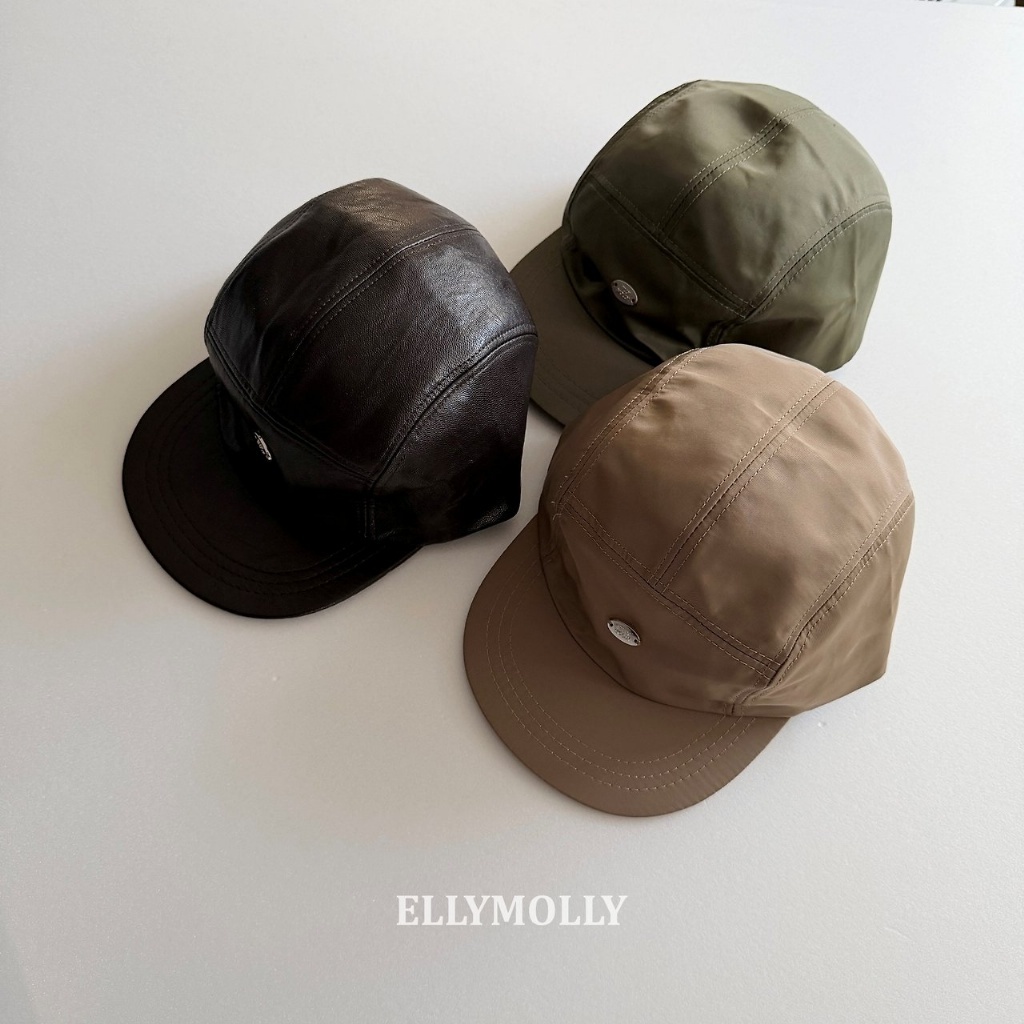 正韓秋Ellymolly 三色銀釦棒球帽