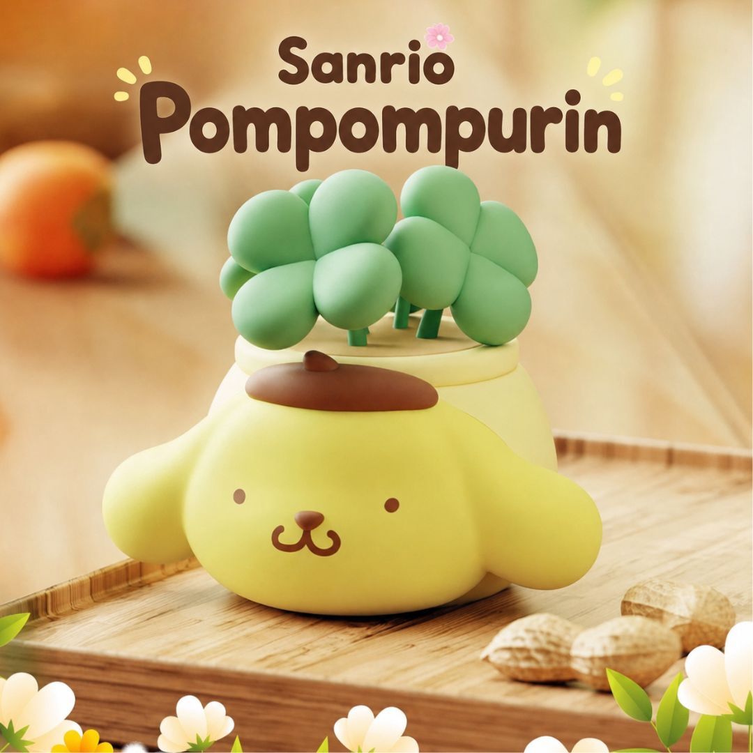 布丁狗 Sanrio家族盆栽擺件飾物 收納盒