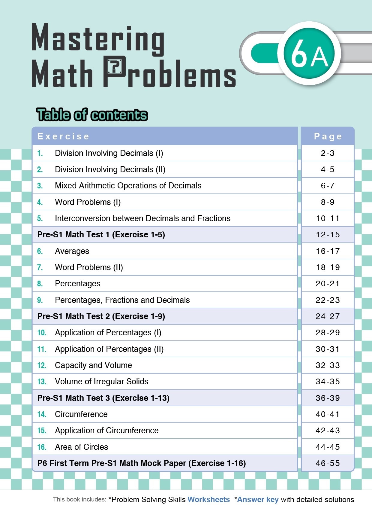 【多買多折】MathPro for HKAT Mastering Math Problems 6A
