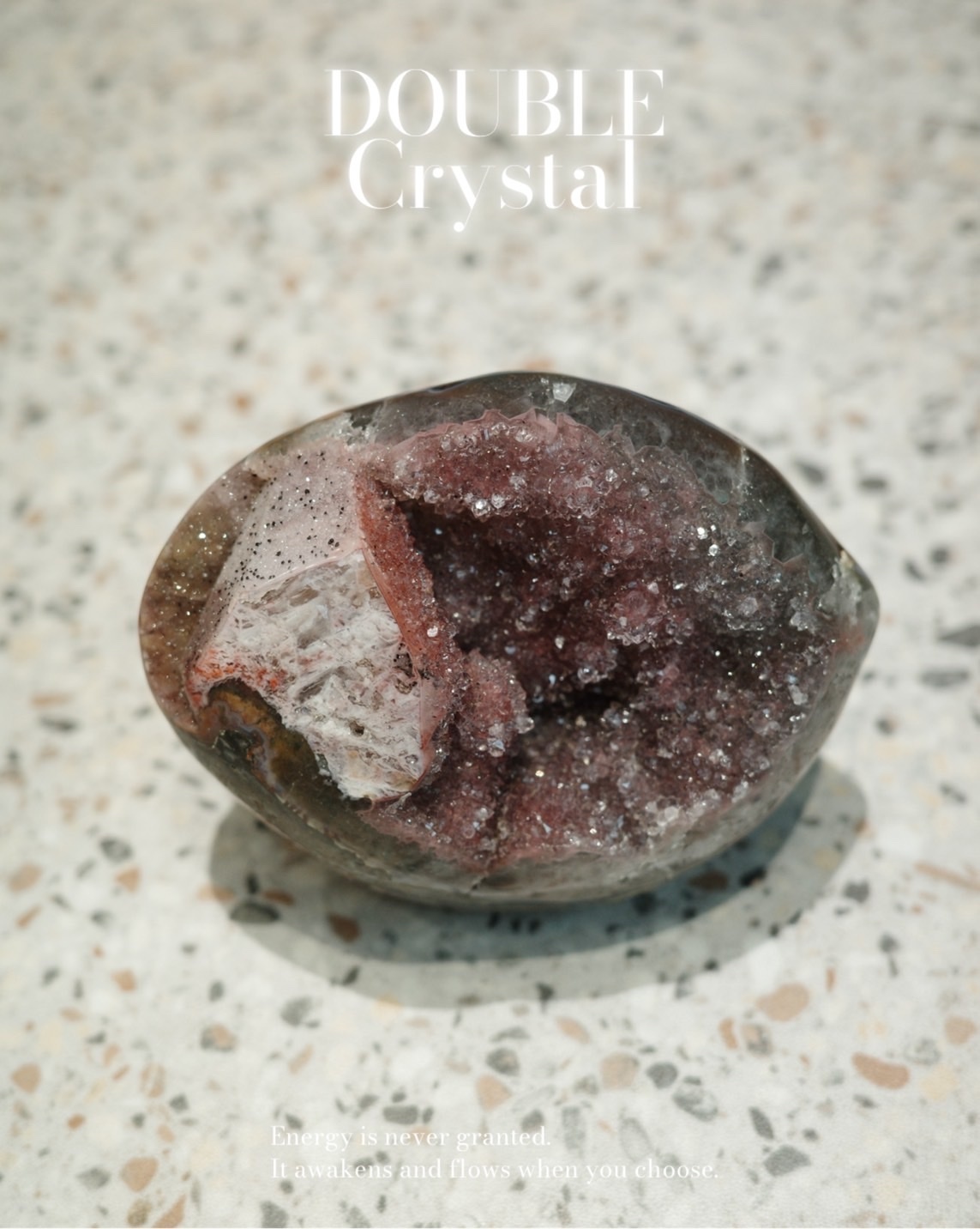 白火龍果異象雪花特殊共生彩晶（私訊可看影片）